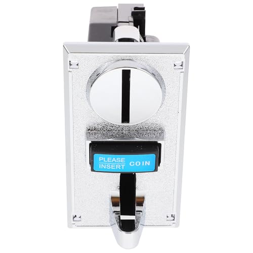 Artibetter Monnayeur Multi-monnaies pour Machines à Laver et Jeux D'arcade, Trieuse Monnaie Fiable Système de Sélection Précis, Accessoire Indispensable pour Distributeurs Automatiques