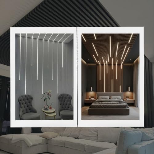 Image of 18x06 Aluminum Channel Profile with Diffuser Cover, Mounting Clips & End Caps | Aluminum LED Strip Light Housing for Cabinet, Ceiling, Shelf & Wall Lighting (Pack of 6)