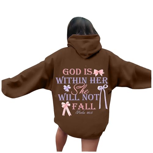 Image of Generisch Black Pullover Women's Casual Hoodie Sport Hoodie Men's Hoodie, brown, S