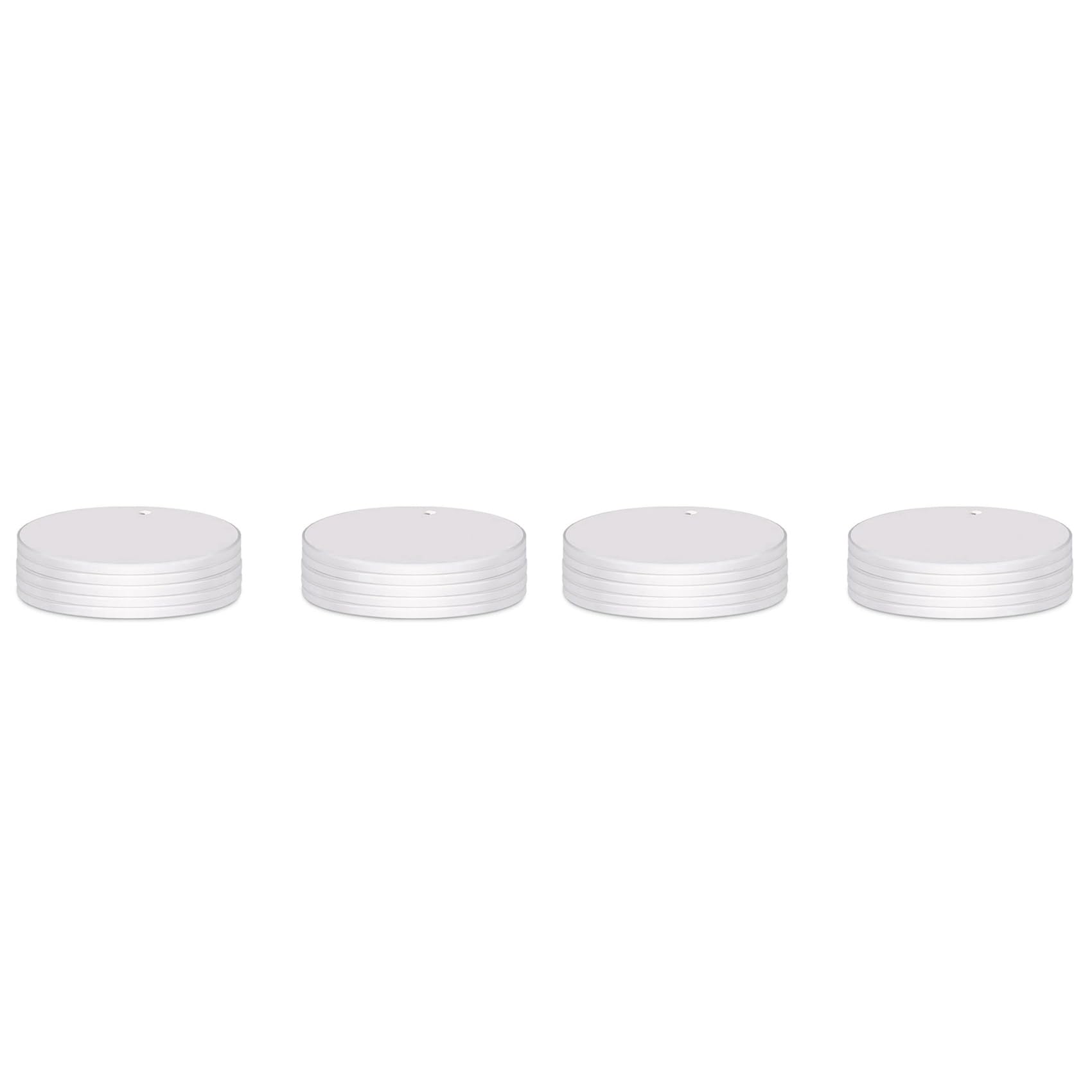 Vjsujehgy Sublimation Ceramic Ornaments Sublimation Ornament Blanks Bulk Ceramic Discs Ornament for Heat Press (20 PCS)