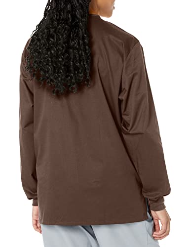 Wonderwink Womens Snap Front Medical Scrubs Jacket, Chocolate, Large Us #TOP1