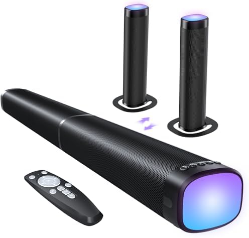 FHNFHN 100W RGB Detachable Soundbar