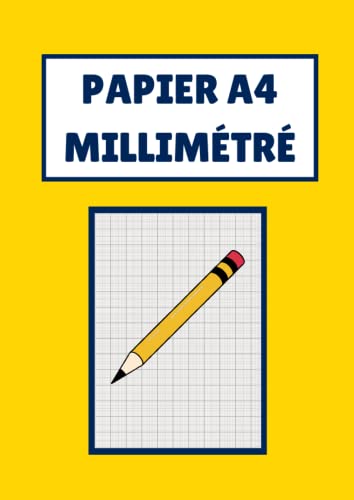 Papier Millimétré A4: 100-Feuilles de Papier Millimétré A4 en Haute Qualité