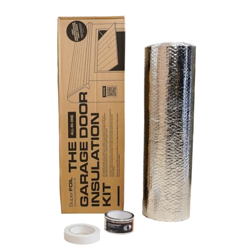 SuperFOIL Isolation pour Porte de Garage - Solution DIY pour Économie d'Énergie - Isolation Thermique Durable 3-en-1 avec Barrière Réfléchissante et...