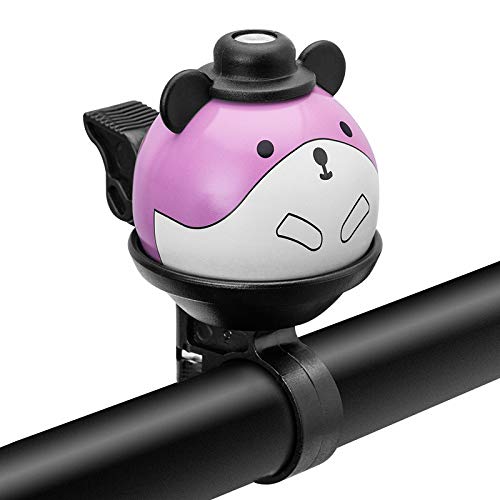 Kids Bike Bell, 360° Rotatable Cartoon Cycling Bell for Girls Boys and Adult, Loud Crisp Clear Sound Bicycle Handlebar Ring Horn, Children's Bike Accessories