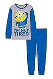 C&A Kinder Jungen Pyjamas Pyjama Relaxed Fit Unifarben|Motivprint Minions blau 116
