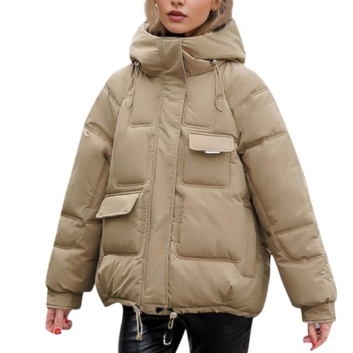 Doudoune femme hiver chaude légère et chic à fermeture éclair
