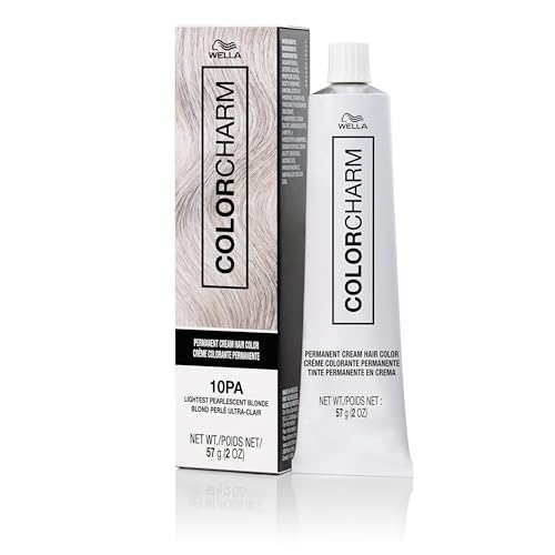 Image of COLORCHARM Permanent Cream Hair Dye | Ash Blonde Hair Color | Pearlescent, Milk Tea, Smokey Cool Tones | 100% Gray Coverage | Vegan, Free of Phthalates & Parabens | 2 oz.