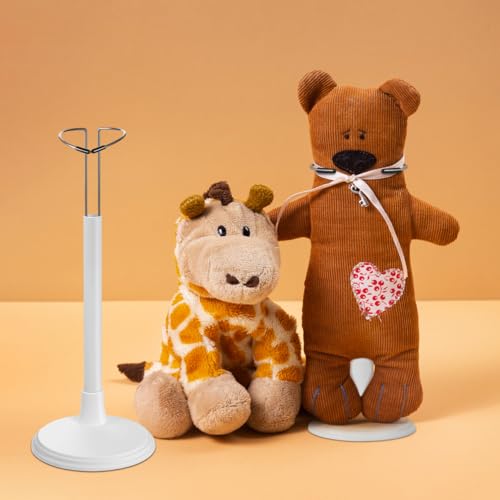 NUOBESTY 2 Stücke Puppenständer Aus PVC Für Puppen Aufbewahrung Und Präsentation Tragbarer Weißer Puppenhalter Für 35 cm Puppen Zu Hause Und Im Geschäft