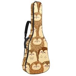 Housse de guitare en tissu Oxford épais rembourré avec boucle de suspension et sangle de cou Motif cactus étoile et cheval 101,6 cm, Multicolore 4., 42.9×16.9×4.7 in, Sac de transport tendance pour - Les Beatles, Paul McCartney, John Lennon, RIngo Starr, George Harrison