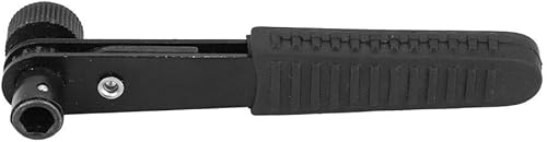 Miniatura 4 de FTVOGUE Llave de trinquete de acero de ángulo recto de 90  negro 14, mini destornillador de manga herramienta de mano