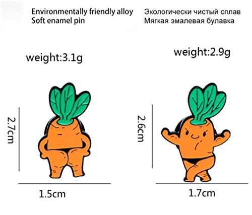 Fitness Carrot Enamel Pin Label Brooch Bags Badge Clothes Kids Shirt Skirt Brooches Jewelry for Clothes Hat Backpacks Gift2