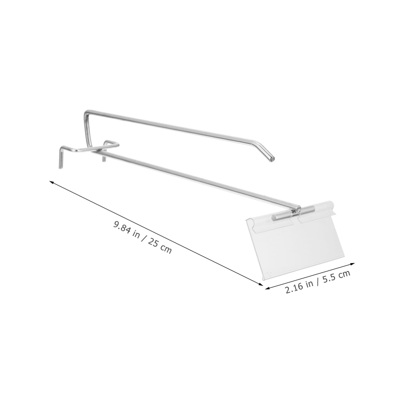 PRETYZOOM 2Sets Pegboard Hooks Display Rack Label Hooks for Organizing Supermarket Goods Double Wire Design Easy Installation Sturdy and