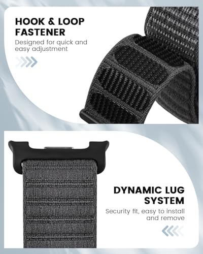 Image of Nylon Loop Sport Band Compatible with Samsung Galaxy Watch 8 40mm /44mm, 2025 Fabric Band for Galaxy Watch 8 Classic 46 mm Women Men