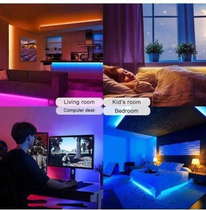 Image of 3014-108 Led Waterproof Strip Rope Pipe Light for False Ceiling Light,Decorative led SMD Roll Light with Adapter (Blue-15 Meter)