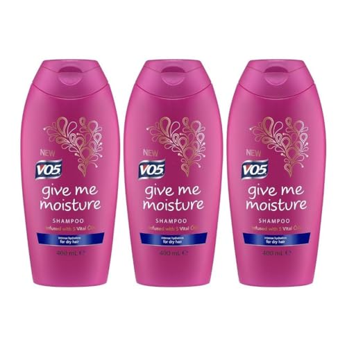 VO5 Give Me Moisture Shampoo for Dry Hair 400 ML - Pack of 3