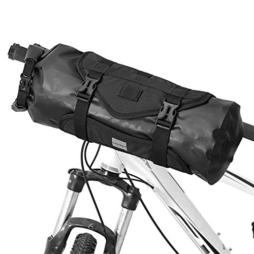 Lixada Multi-Functional Bicycle Handlebar Bag Bicycle Front Tube Bag Top Tube Front Frame Bicycle Saddle Bag for MTB Mountain Road Bag