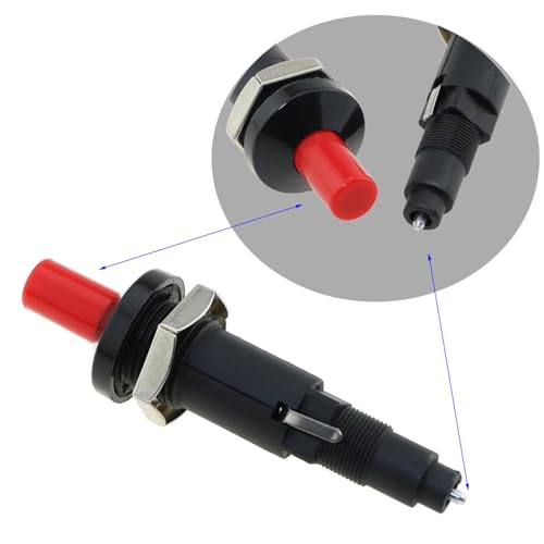 VISSQH Allumeur Piézoélectrique,1 Out 2 Allumeur à Bouton,d'allumage à étincelle piézo,Allumeur Gril de Barbecu,pour barbecue à gaz Allumeur à électrode-2 Pièces – vue 3