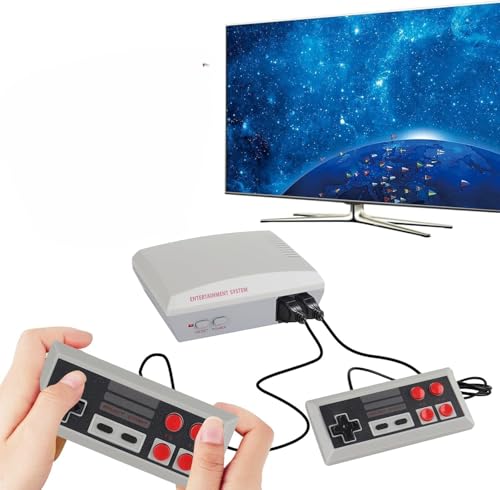 TV Retro Game Console with 300+ Classic Games and 2 Wired Controllers