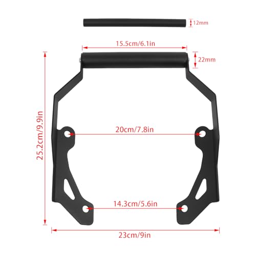 HAONEL Suporte de suporte de navegação GPS para motocicleta substituição de extensão de suporte de b