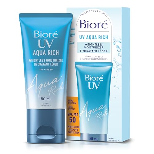 Bioré UV Aqua Rich Weightless Moisturizer with SPF 50 | Dermatolo...