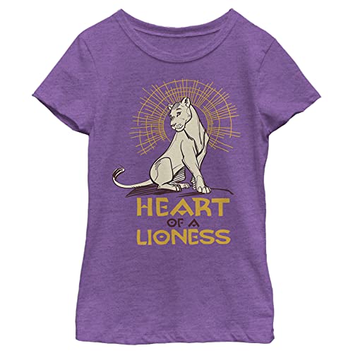Fifth Sun Little, Big Disney Lion King Lioness Heart Girls Short Sleeve Tee Shirt