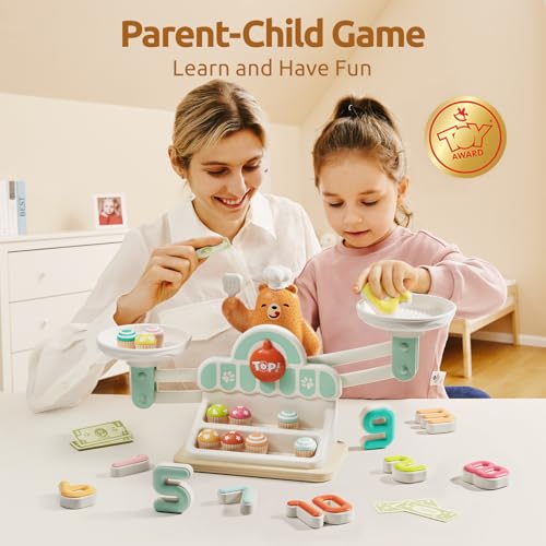 Image of BRIGHT BUDGET Math Game for Kids, STEM Toys for 3 Year Old Girls, Kids Gifts, Balance Counting Toys, Educational Learning Toys