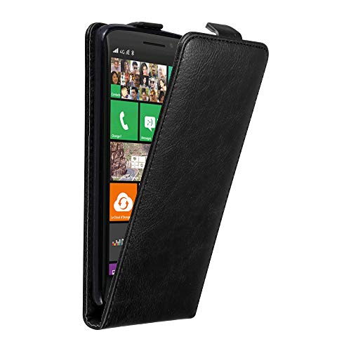 Cadorabo Funda para Nokia Lumia 930 in Negro Antracita   Cubierta Proteccíon Estilo Flip con Cierre Magnético   Etui Case Cover Carcasa
