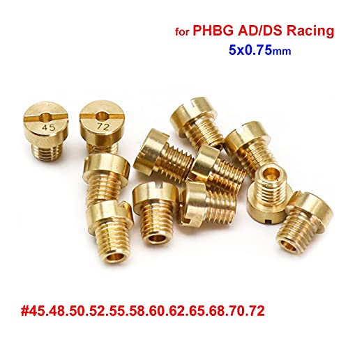 Alyone (12 Pieces Per Pack) 5Mm Carburetor Jets For Mikuni Vm22 Vm24 Vm26 125 150 Main Jets (A Set) #TOP6