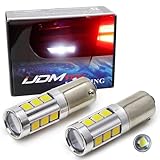 iJDMTOY (2) 360 Degrees Xenon White 13-SMD H21W LED Replacement Bulbs For 2016-up LCI BMW F30 3 Series Backup Reverse Lights ONLY