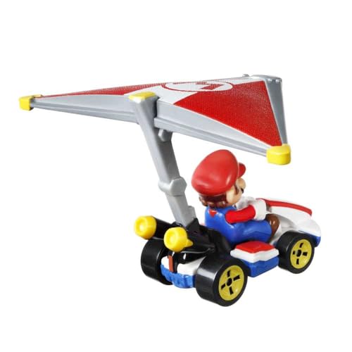 Hot Wheels Mario Kart Mario Standard Kart Super Glider miniatura 3