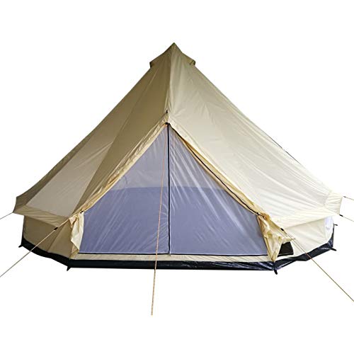 Outsunny 16’ 10-Person Waterproof Camping Tent Yurt with Unique Style, Spacious Interior, Breathable