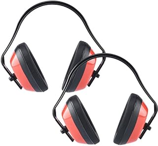 NEIKO 53925A Adjustable Safety Earmuffs for Noise Reduction, ANSI S3.19-1974 Approved Ear Protection, NRR 26 dB, Pack of 2