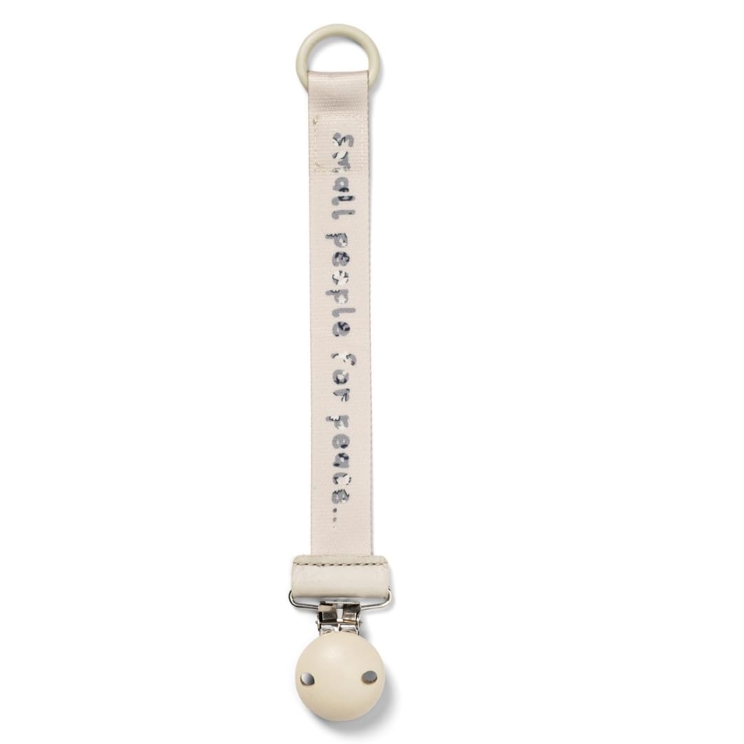 Elodie Details Schnullerclip – Schnullerkette & Nuckelkette mit Holzclip für Baby – BPA-freier Schnullerhalter aus recyceltem Polyester – Schnullerband für Jungen & Mädchen – Small People For Peace
