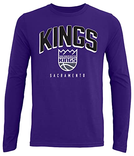 Outerstuff NBA Boys Youth (8-20) Replen Long Sleeve Dunked T-Shirt, Sacramento Kings, X-Large (20)