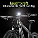 VELMIA Fahrradlicht Vorne StVZO zugelassen mit USB Akku-Betrieb und 8,5h Leuchtdauer I LED Fahrrad...