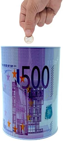 XXL Spardose 100 Euro-Note – Sparbüchse Aus Blech, Ca. 21x15 Cm, Für Große Wünsche, Als Trinkgeldkasse Oder Geschenk Für Geburtstag & Hochzeit Trinkgeldkasse Restaurant
