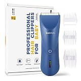 Baistom Baby Hair Clippers, Quiet Hair Trimmer for Kids, Waterproof Rechargeable Cordless Baby Hair