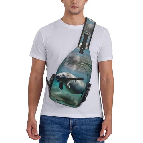 Morrales de un solo tirante con estampado animal para viaje y senderismo miniatura 7