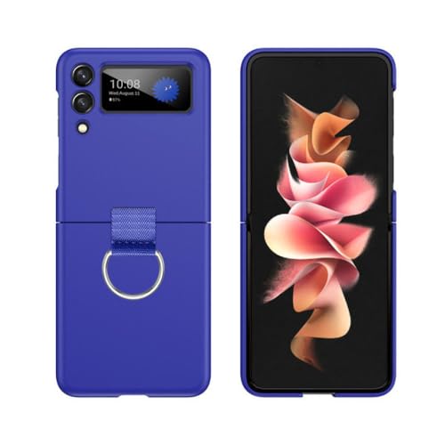 Coque anti trace Samsung Z Flip 5 mate anti glissement bleue