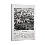 Würzburg Druck Schwarz und Weiß, Würzburg Wandkunst, 