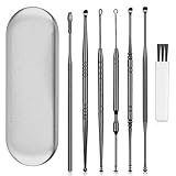 7 in1 Ohrenreiniger Set Mit Aufbewahrungskiste Ohrenschmalz Entferner Edelstahl Ear Cleaner Ohrreiniger für Erwachsene