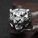 Imagen de APLVFFZH Anillo Cabeza de Tigre Anillo Gótico Tribal Banda Motociclista Anillo Vintage Masculino Acero Inoxidable Acabado Pulido Adecuado para Regalo