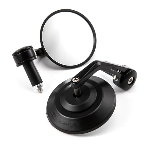 Rétroviseur de moto rond 22mm en aluminium pour Café Racer