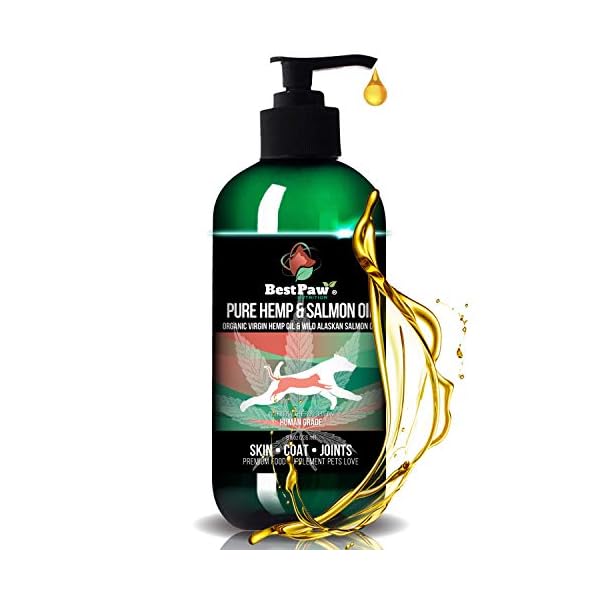 Pure Hemp & Salmon Oil for Dogs and Cats – Omega Skin Care for Dandruff, Shedding, Allergy & Itchy Skin Relief – Joint Supplement for Pet Arthritis – Skin & Coat Vitamins Pets Love – 8 oz Pure Hemp & Salmon Oil for Dogs and Cats – Omega Skin Care for Dandruff, Shedding, Allergy & Itchy Skin Relief – Joint Supplement for Pet Arthritis – Skin & Coat Vitamins Pets Love – 8 oz