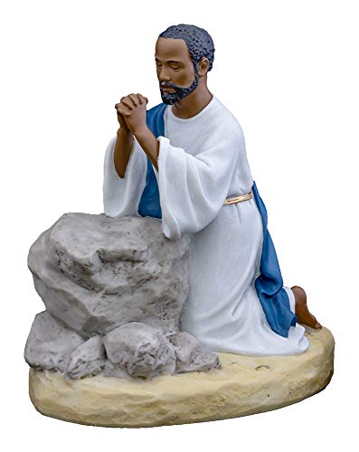Ebony Treasures Jesus Praying at Gethsemane Figurine: African American
