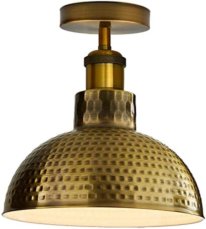 DC voltage Modern Pendant Lighting, Ceiling Mount Metal E27 Light, Drop Light for Bathroom, Kitchen, Bedroom (Satin Nickel 2)