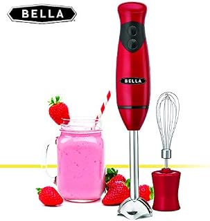 BELLA Hand Immersion Blender with Whisk Attachment