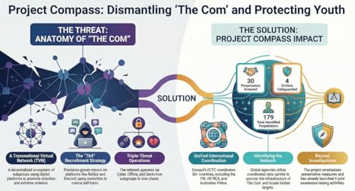 Shadows in the Screen: Unmasking 'The Com' and the 764 Network
