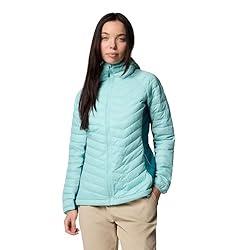 Columbia Chaqueta Powder Pass II Hybrid con Capuch...: La chaqueta con capucha Powder Pass II Hybrid combina lo mejor de un puffer y un softshell, lo que la convierte en una capa esencial para los días fríos de primavera/otoño en la montaña. Aislamiento de poliéster 100% reciclado, construcción híbrida p...